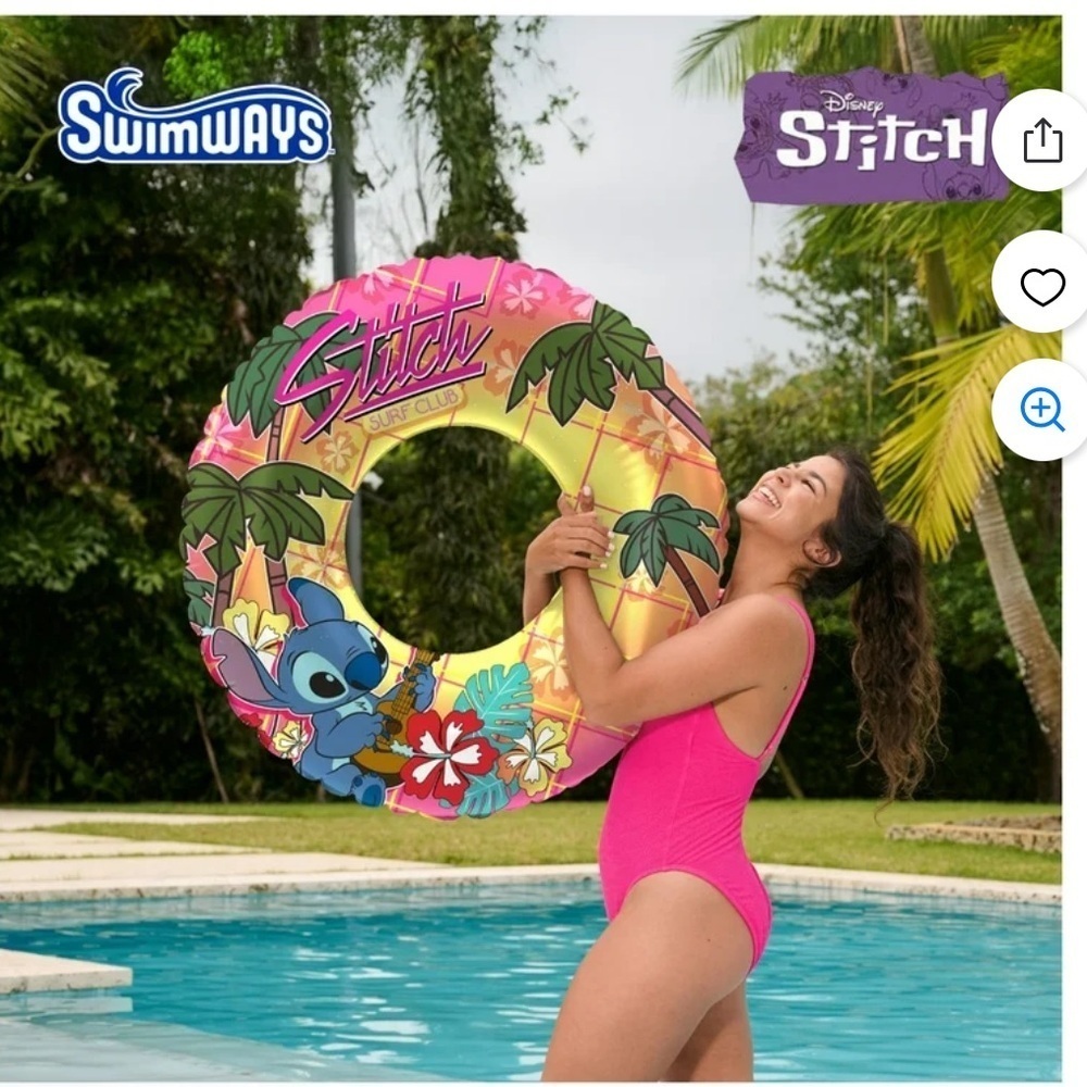 SwimWays Disney Stitch Swim Tube Pool Float Brand New NIB